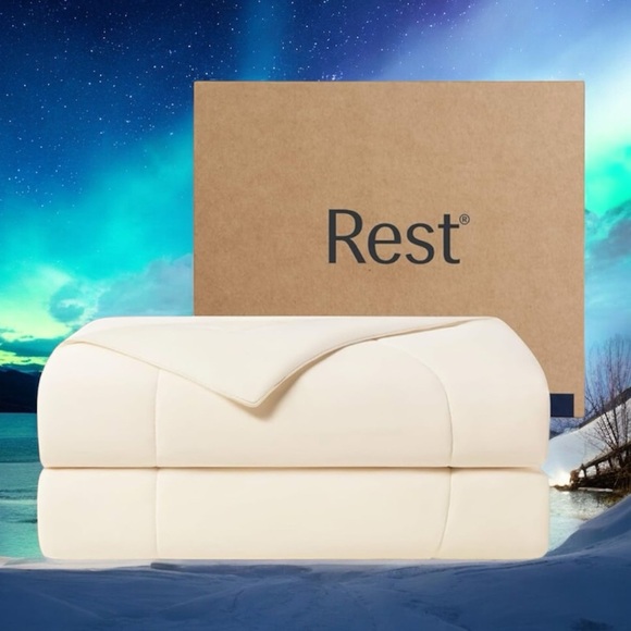 REST® Evercool® Cooling Comforter, Snow Ivory - King/CaliKing 106"x90" O… - Picture 1 of 12